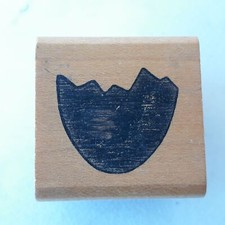 Good Stamps Stamp Goods Crack Half Egg Rubber Stamp 1.25 Inches