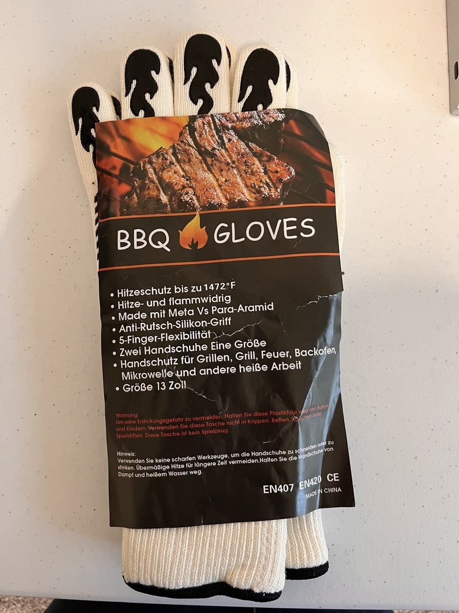 WEEDABEST Hot BBQ Gloves Heat Resistant Kitchen Oven OSFA