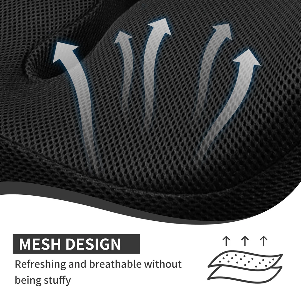 Standard Memory Foam Seat Cushion Pressure Relief Thick Pad Tailbone Pain Relief - Image 4 of 4