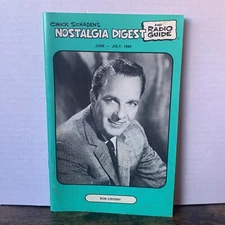 NOSTALGIA DIGEST and RADIO GUIDE MAGAZINE Bing Crosby June-July 1989