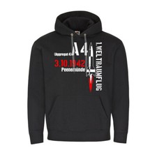 Hoodie aggregate 4 rocket Peenem�nde A4 1 space flight V2 pullover motif #21898