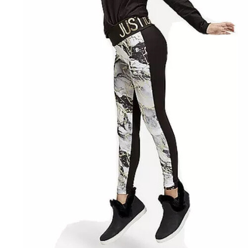 Nwt Justice Foil Marble Logo Waist Legging Size 7 - Picture 1 of 3