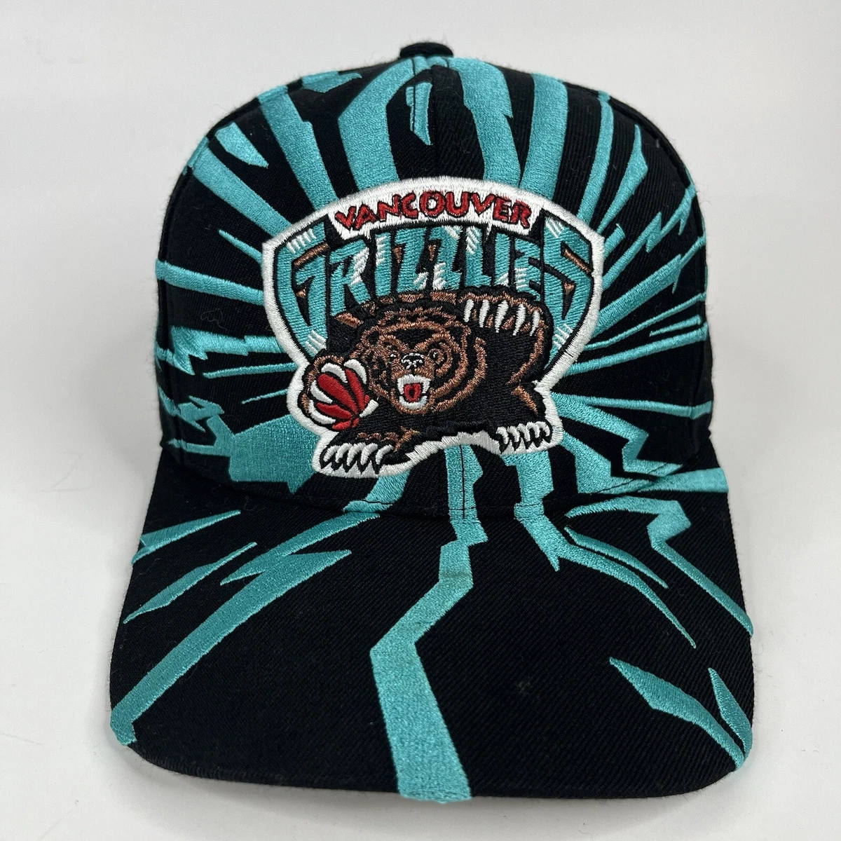Casquette Snapback Vancouver Grizzlies Noir - Marque Mitchell & Ness, Réglable, Neuve
