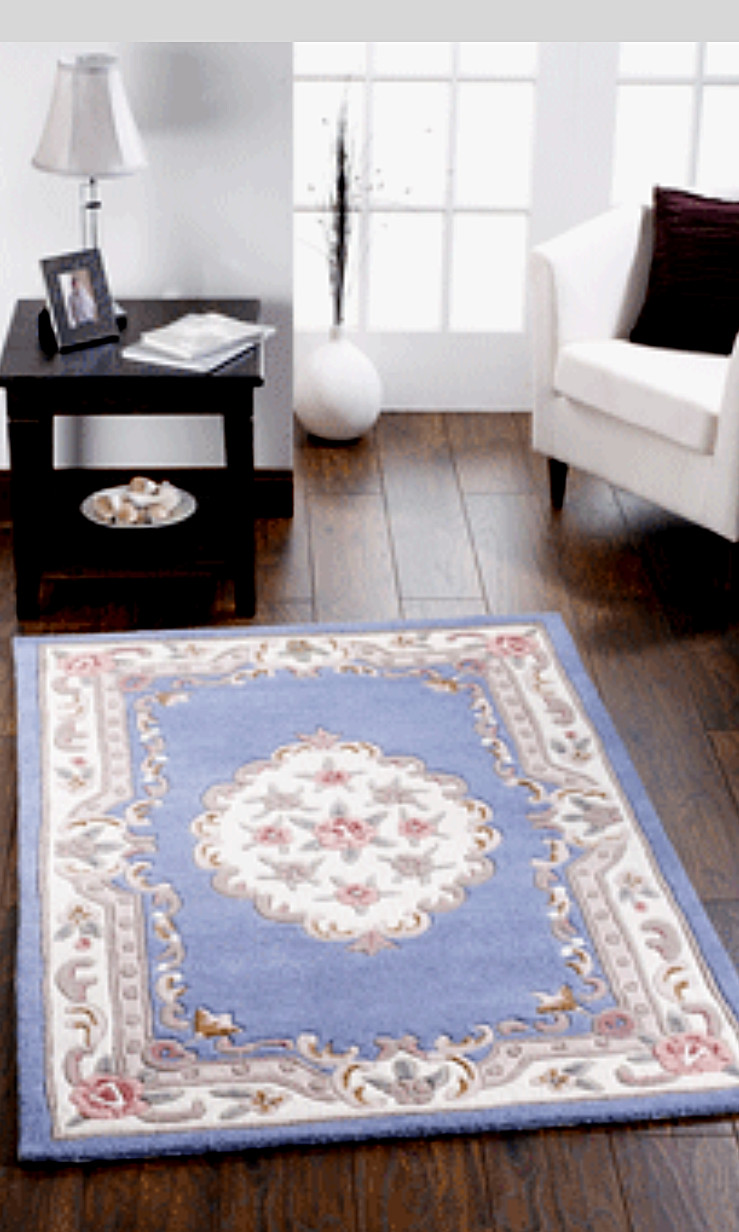 ALFOMBRA LANA TRADICIONAL ORIGINAL DINASTÍA SHENSI AZUL VARIAS TALLAS OTROS COLORES