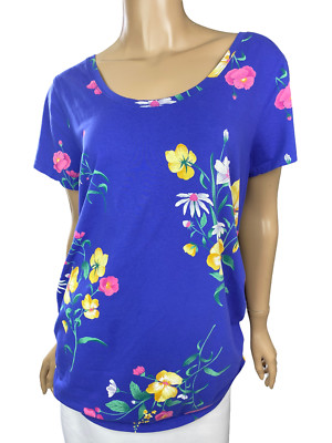 Old Navy Maternity Fitted Blouse XL Scoop Neck Short Sleeve Cotton/Spandex