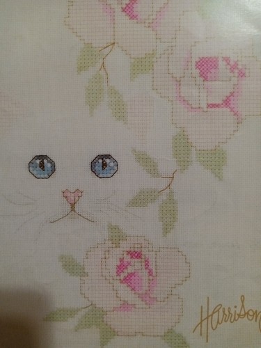 Bob Harrison Cats and Flowers Counted Cross Stitch Pattern Leaflet 4 Designs - Picture 2 of 4