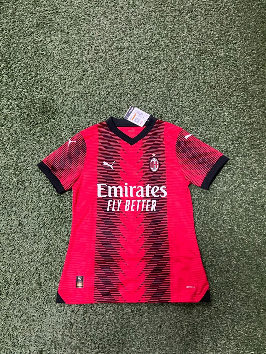 Puma AC Milan Women's Home Jersey 23/24 - Red/Black | eBay