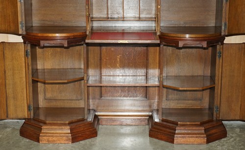 Antique Victorian Holland & Sons Mount Street London Hand Carved Display Cabinet - Picture 22 of 24
