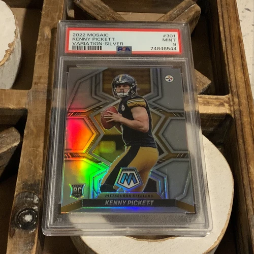 Kenny Pickett 2022 Panini Mosaic 301  Silver Variation RC PSA 9 MINT