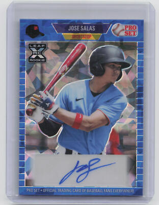 2021 Pro Set Metal #PA-JS1 Jose Salas Blue Crystal Auto #/25