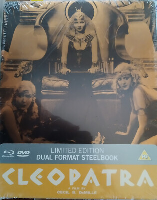 NEW & SEALED CLEOPATRA STEELBOOK BLU-RAY   CECIL B. DeMILLE REGION 2/B