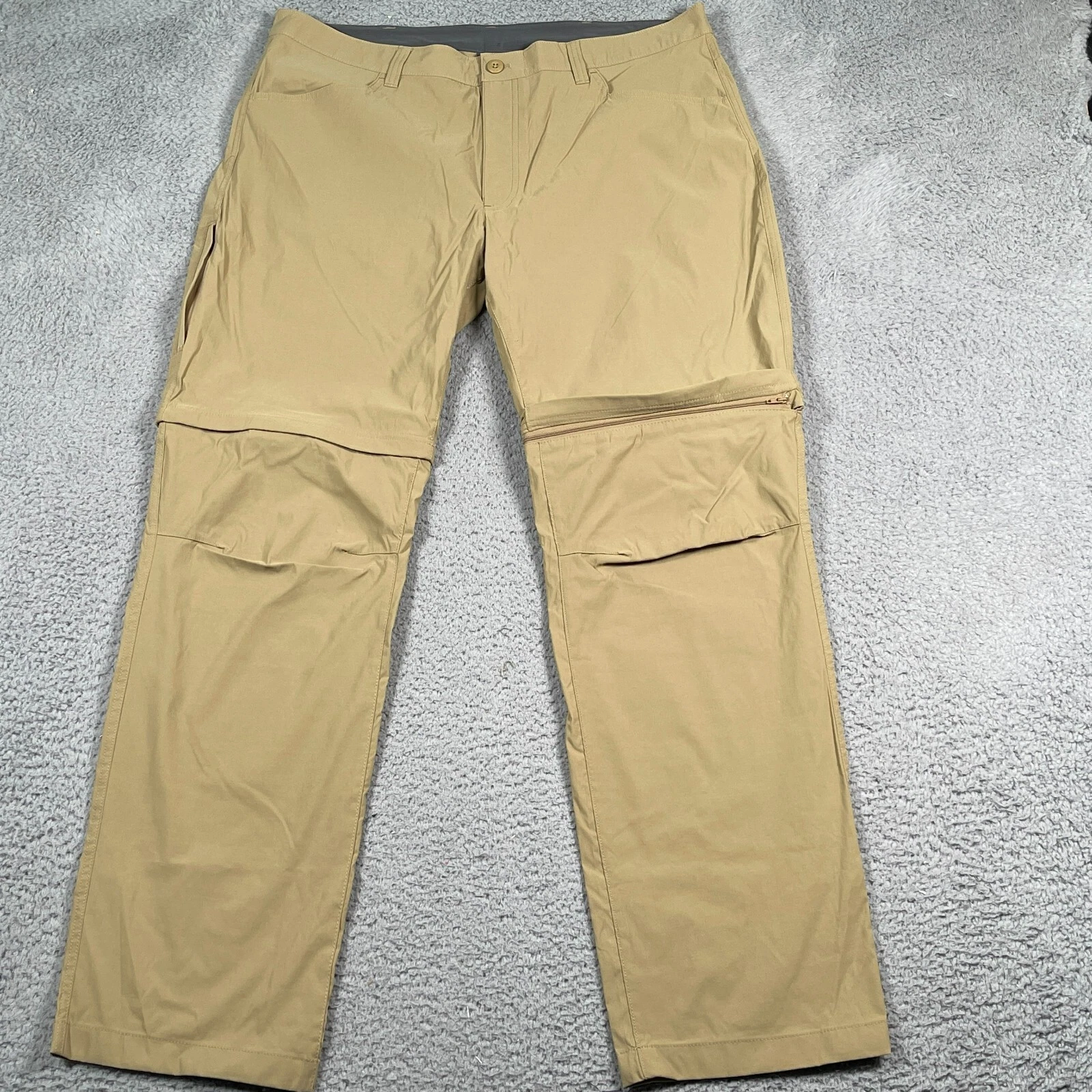 Eddie Bauer Convertible Pants Men's 40x34 Lightweight Camping Hiking Nylon Blend