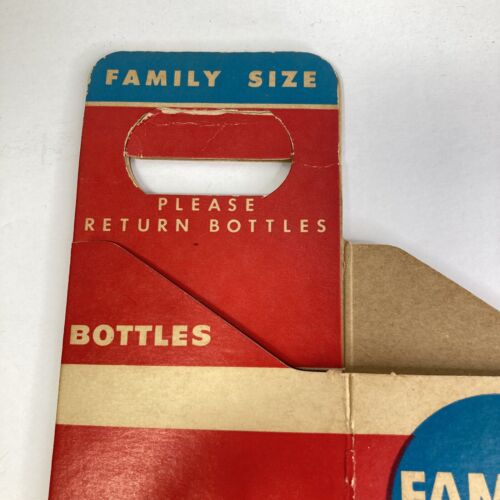 Vintage Coca Cola Family Size Soda Bottle Caddy Carrier Cardboard 2 Pack - Picture 3 of 12