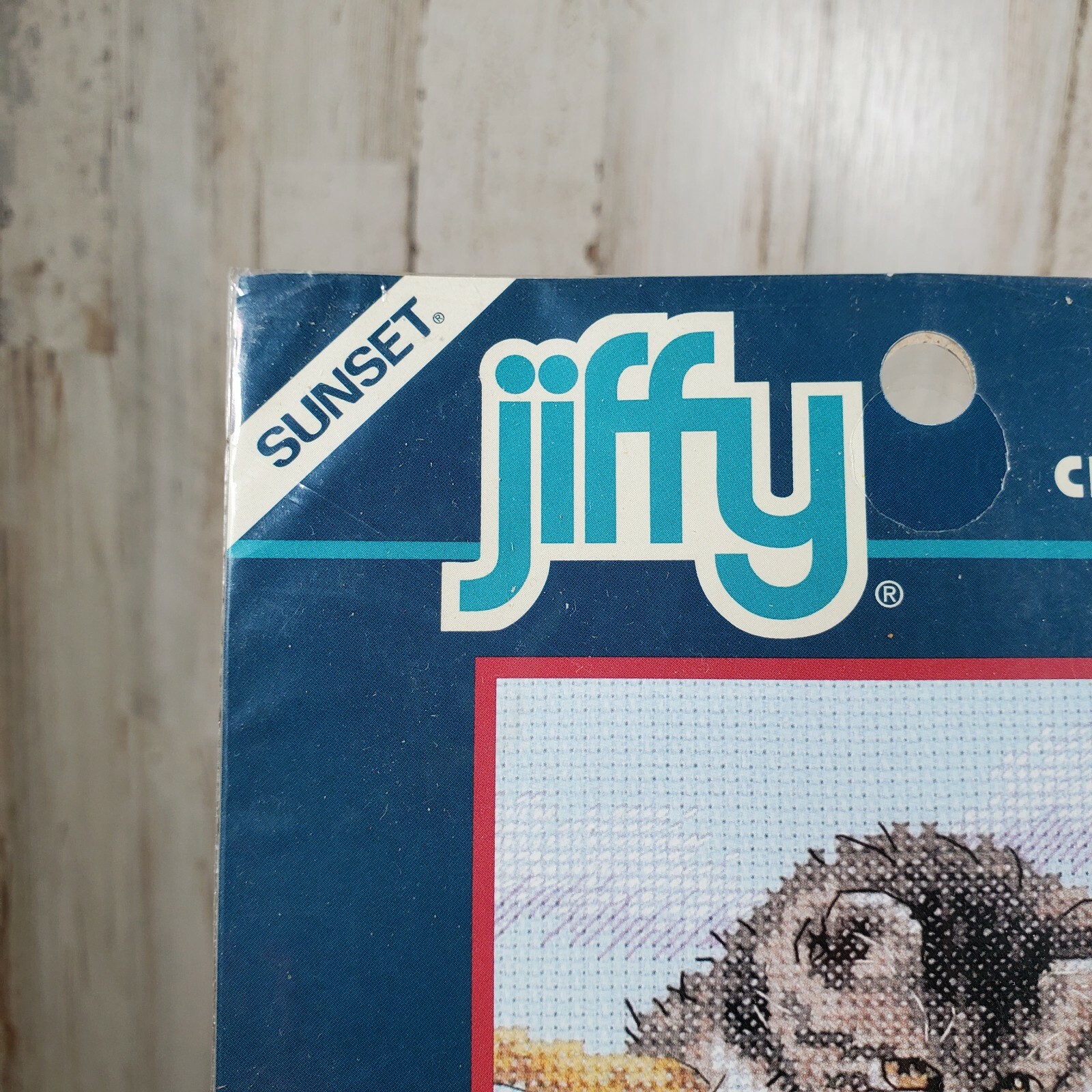 Sunset Jiffy Hang on Kitty Counted Cross Stitch Kit Sealed Toe Beans