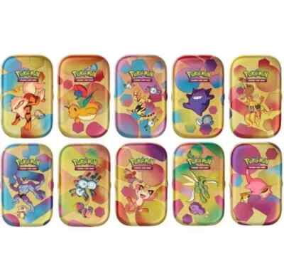 *EMPTY* Pokemon 151 Mini Tin Set - Including ART and COINS. NO PACKS!