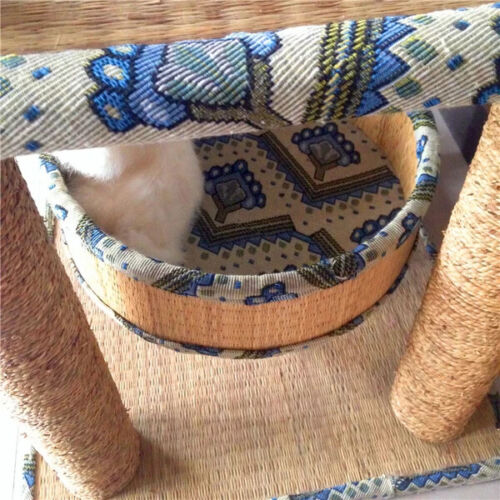 Cat Tree Tower Scratching Post Wood Scratcher Condo Toys Trees Bed Large NEW - Picture 6 of 7