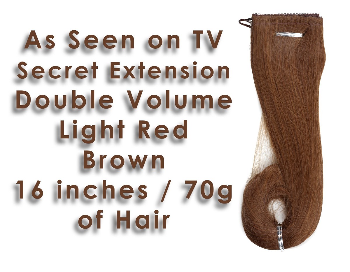 Secret Extensions DOUBLE VOLUME Light Red Brown Color #27R  display picture 1