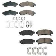 Akebono ProACT Front Rear Ceramic Brake Pads Kit for Buick Chevy GMC Isuzu Saab