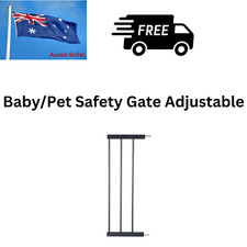 New Baby Safety Gate Barrier Adjustable Pet White 20cm Extension