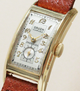 GRUEN Curvex 330 287 14K Yellow Gold 