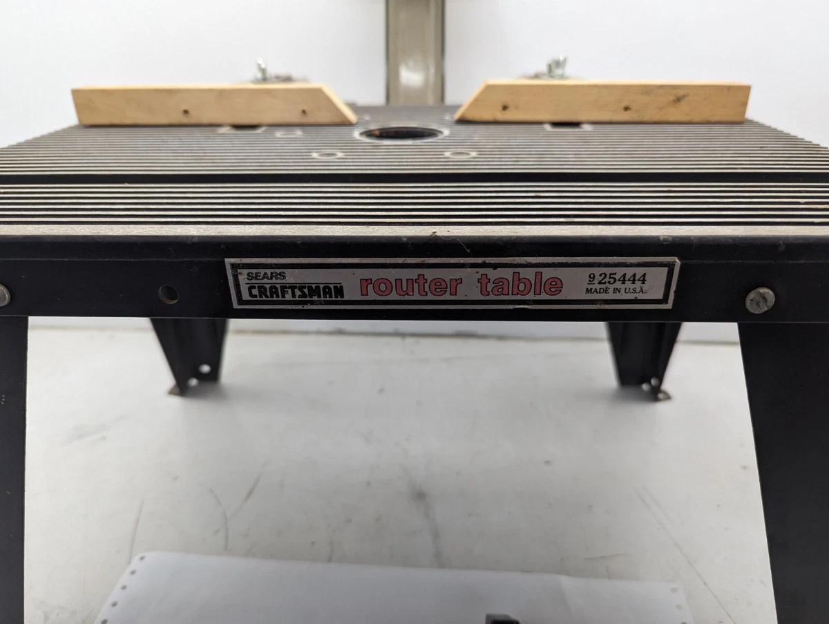 Craftsman Router Table VINTAGE Table 25444 miter gauge fence