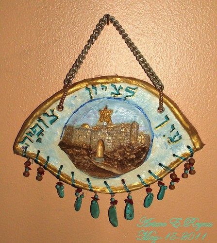 Artisan Arturo E.Reyna EYE AGAINST EVIL Sign Plaque - Picture 3 of 4