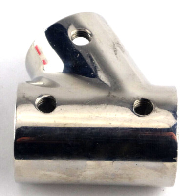 60 Degree 7/8'' Boat Hand Rail Fitting Stanchion Chrome Plated New Free Shipping