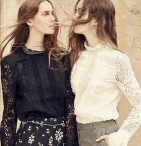 h&m lace shirt
