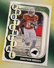 2024 Score Football #14 Protential Jonathon Brooks (RC) Carolina Panthers