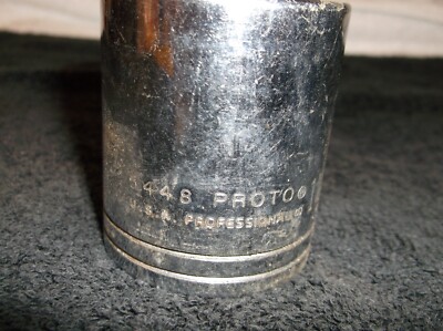 Proto Professional 1-1/2'' Shallow Socket 12-point 1/2 in Drive #5448 USA