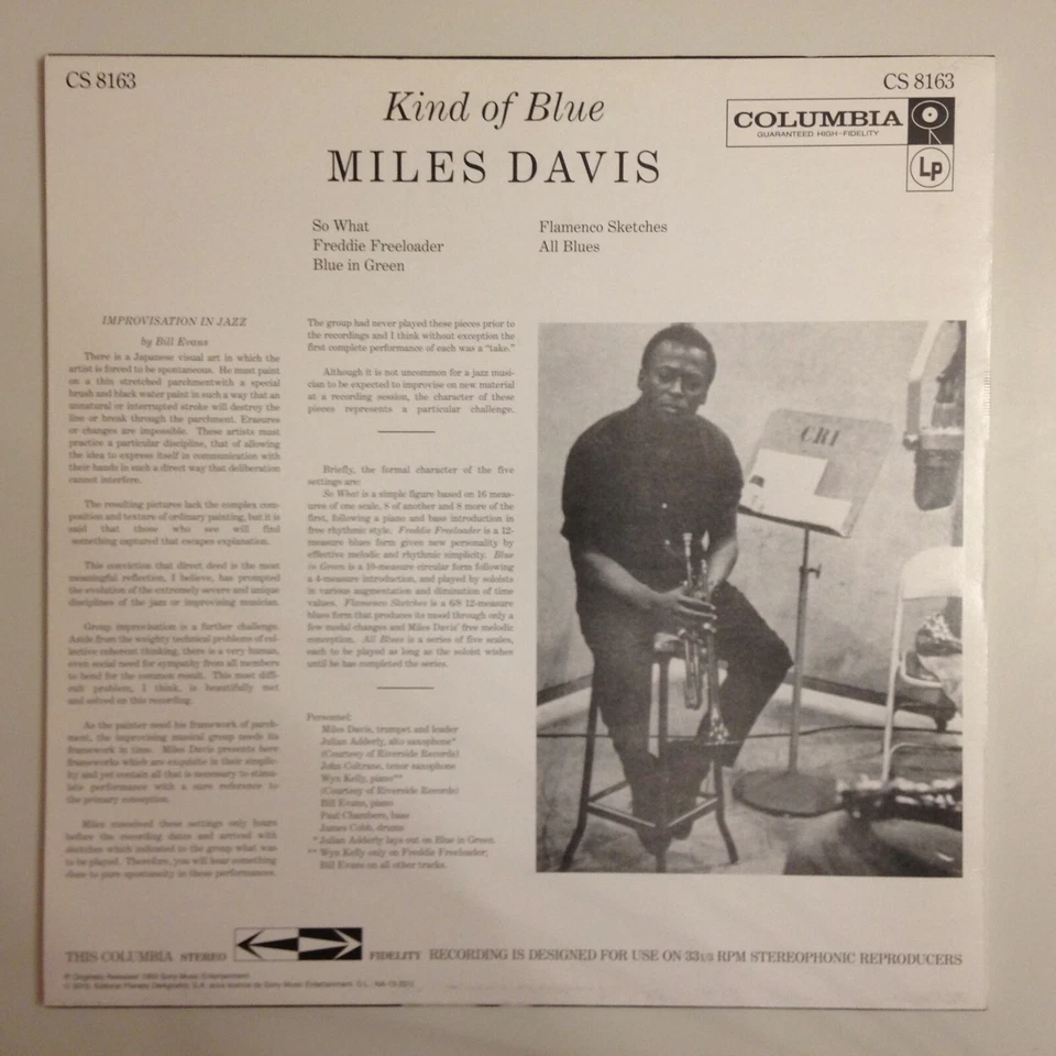 Miles Davis Kind of Blue · Lp · 2010, photo 2 sur 2