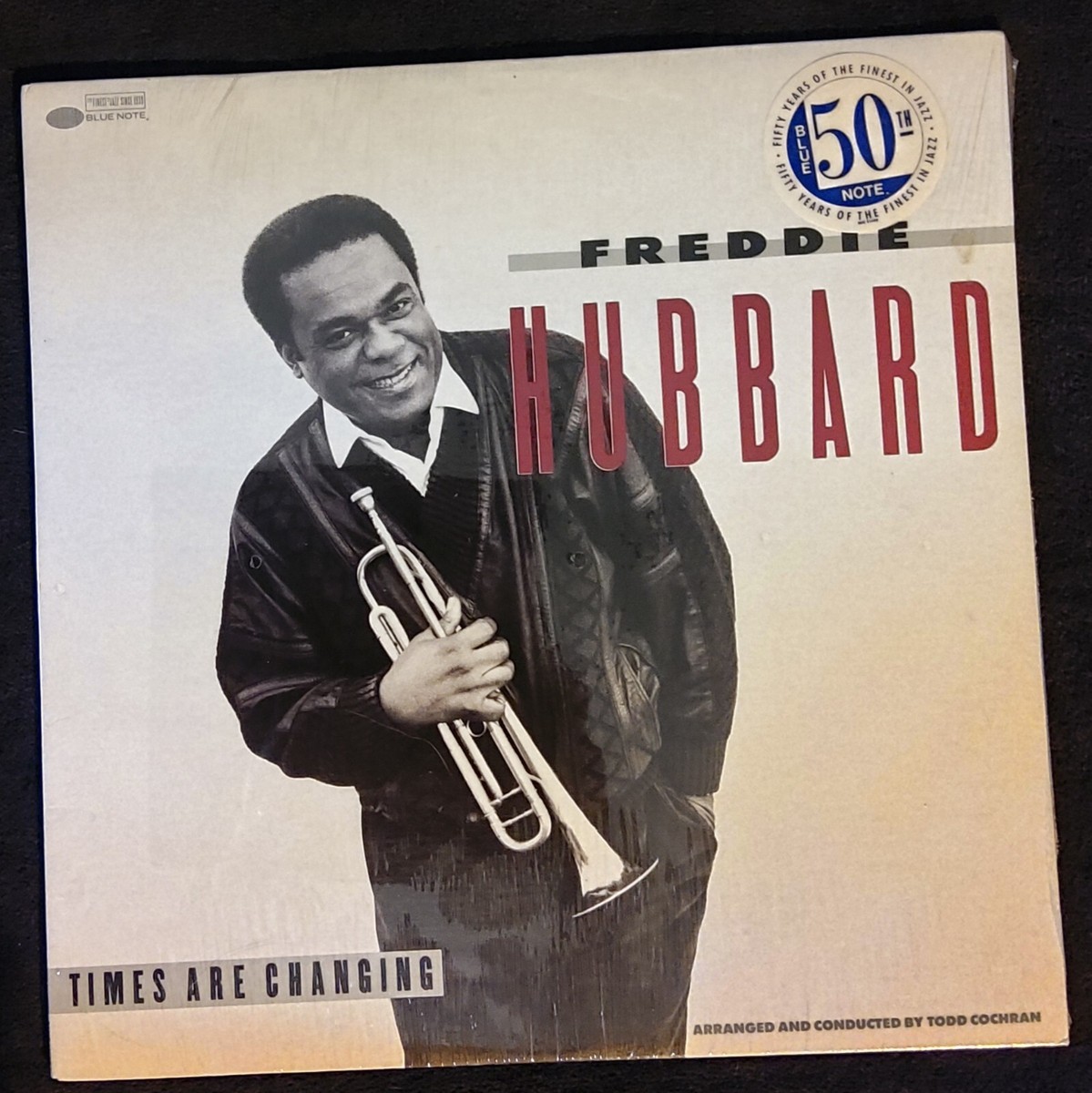 FREDDIE HUBBARD - TIMES ARE CHANGING VINYL LP ('89) Blue Note B1