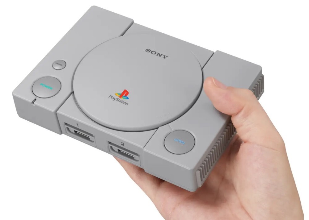 プレイステーションクラシックミニ Sony PlayStation Classic Mini Gray Console with x20 Pre