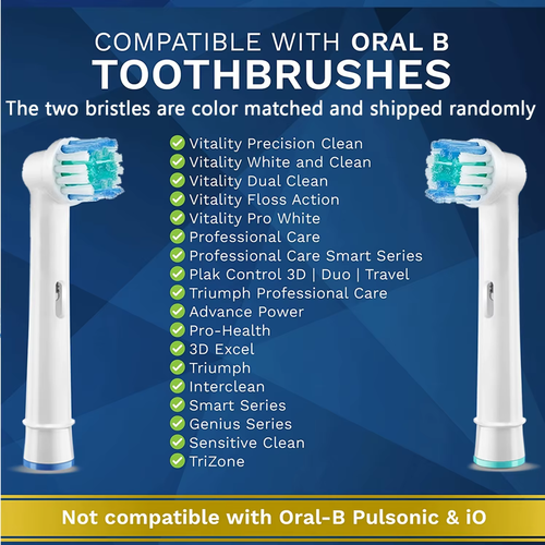 Cepillos Cabezales de Recambio compatibles Oral B. BLANCO, NEGRO - Imagen 2 de 17