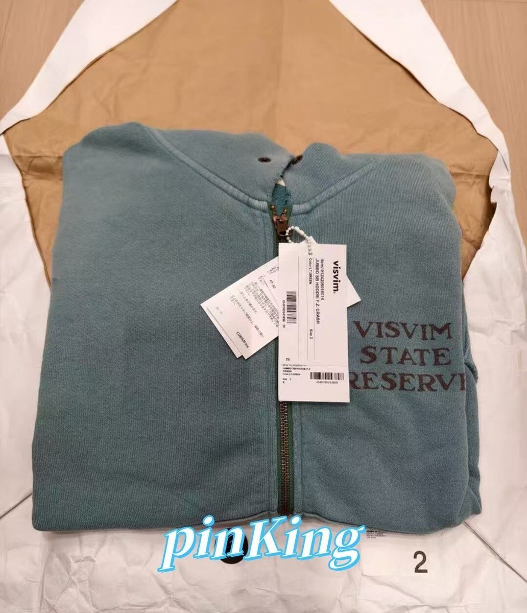 Visvim 24aw Jumbo F.Z. Crash Hoodie | eBay