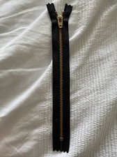 YKK Black Brass zip 20cm