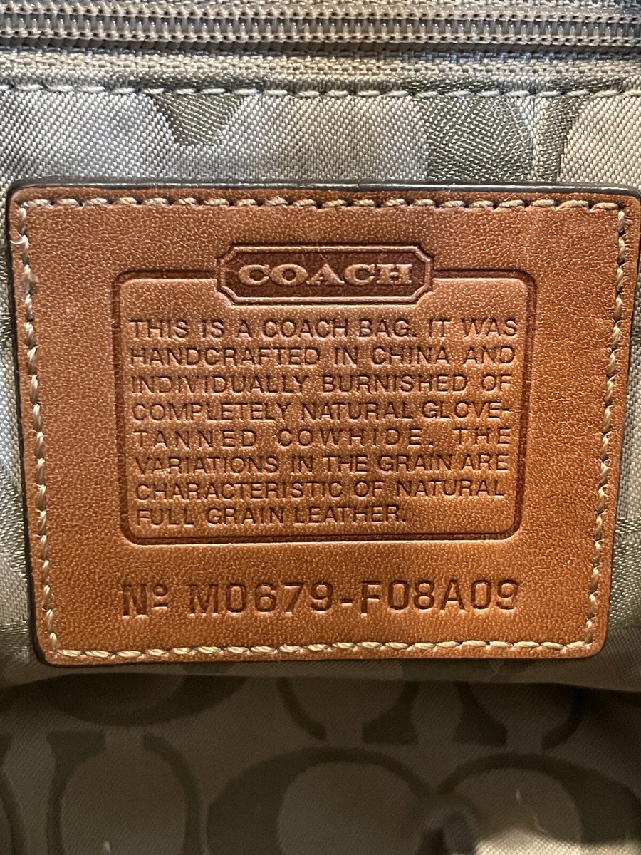 Coach Soho Vintage British Tan Leather Double Pocket Satchel Coach Soho Vintage British Tan Leather Double Pocket Satchel