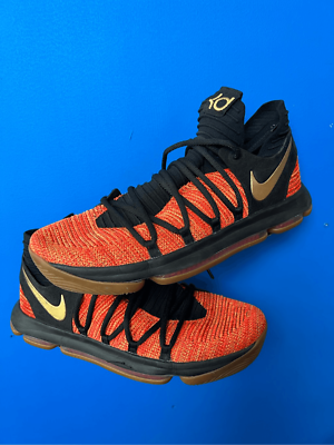 Nike Zoom KD 10 NFS University Red Metallic Gold Black Size 