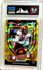 Rashod Bateman Crusade RC 2021 Prizm Draft Picks Gold Cracked Ice Ravens Rookie