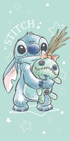 Disney Lilo & Stitch Badetuch Strandtuch Duschtuch 70X140Cm Baumwolle