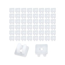50PCS License Plate Screw Inserts,Nylon Grommet Nut License Plate Fasteners f...