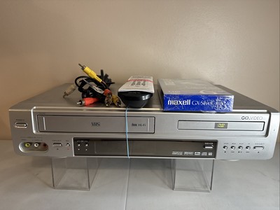 Go Video DV2150 DVD/VCR Combo Player Recorder w/ Univ Remote, Cables & Tape READ