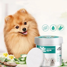 130Pcs/Set Pet Eye Wipes Dog and Cat Cleaning Wipes Pet Eye Wipes Grooming Tear