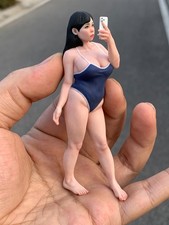 Diorama Scene Prop 1:16 Selfie Girl Model Beauty Mini Doll Miniature Figure Toy