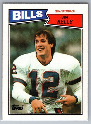 #ad 1987 Topps Jim Kelly #362 RC HOF NM *TEXCARDS* $9.95