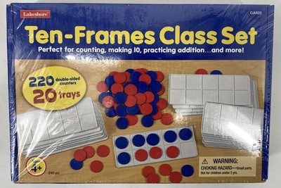 Ten-Frames Class Set by Lakeshore Learning Counting Addition Math Education New