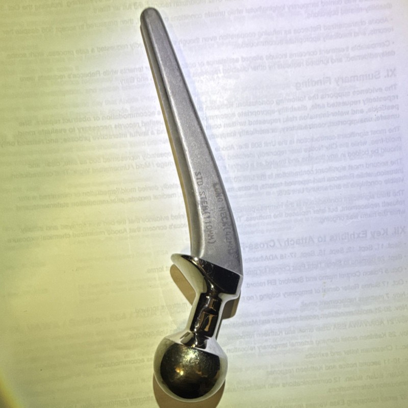 Vintage Hip Replacement Prosthesis Medical Implant Collectible