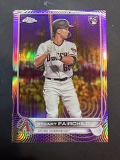 2022 Topps Chrome Sonic Stuart Fairchild Purple/Yellow Sonic Refractor  134/199