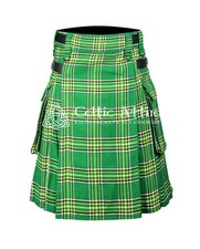 Irish Scottish Tartan Utility Kilt - Made to Order By Celtic Attire