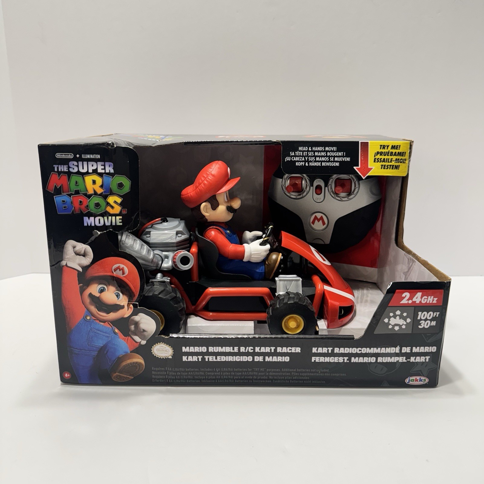 Nintendo The Super Mario Bros. Movie Rumble R/C Kart Racer Remote Control NIB